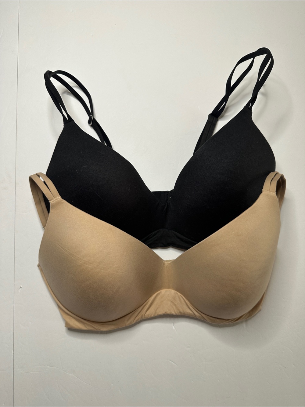 Aerie Black & Nude Real Sunni Wireless  T-Shirt Bras 36DD